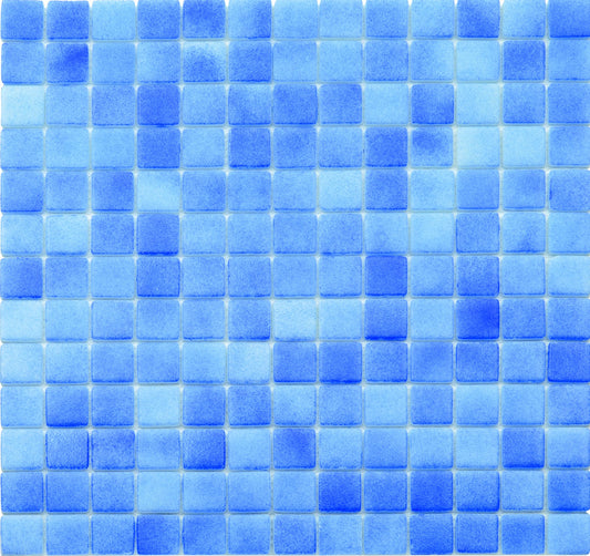 MCM MOSAIC VERRE H102 BLEU  25 X 25  1 PCS