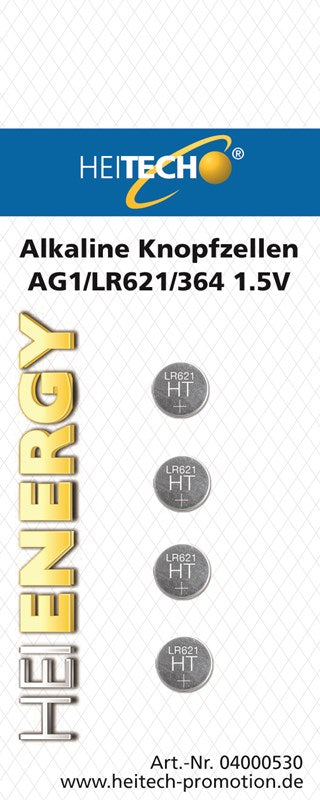 PILE BOUTON ALKALINE 4 PCS LR621