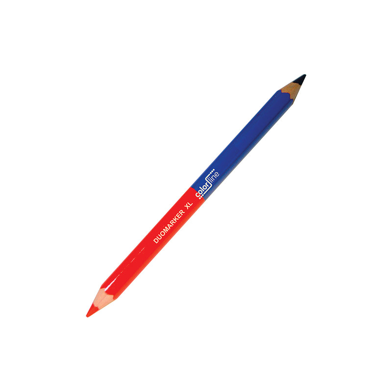 DUO MARKER "TYPE PRO 400 XL" 50% RED / 50% BLUE - Ø 12 MM x 17.5 CM - PER 10 PCS