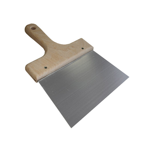 Debrico, magasin de matériaux de construction sur Bruxelles; COUTEAU A ENDUIRE 160 MM, MANCHE BOIS - ACIER, 