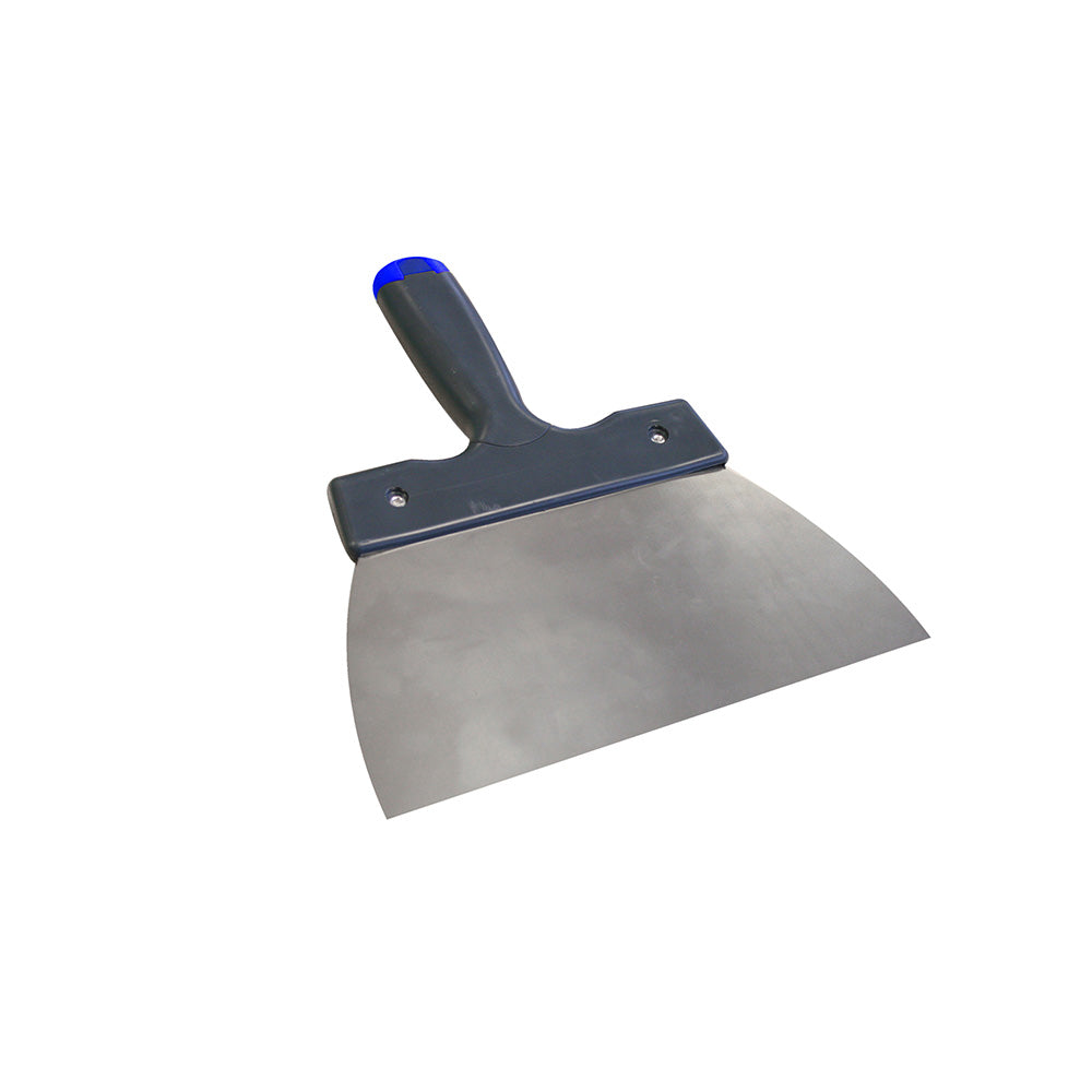 Debrico, magasin de matériaux de construction sur Bruxelles, COUTEAU A ENDUIRE 120 MM, SOFT GRIP - INOX, 