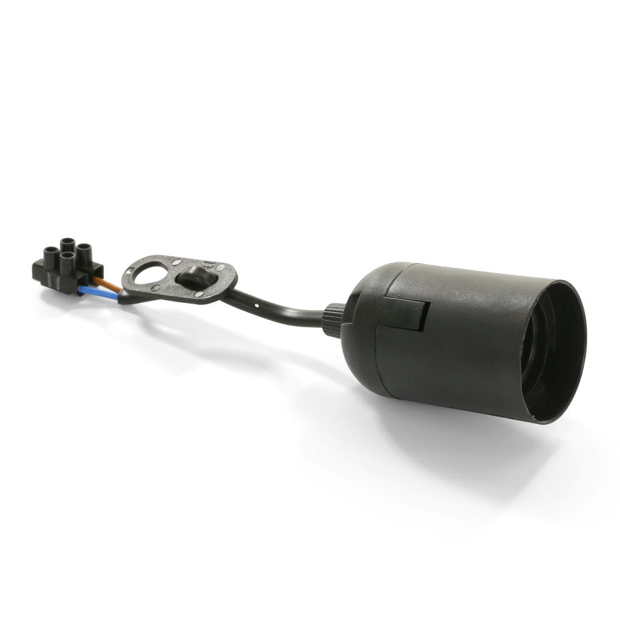 SOCKET AVEC CABLE E27 NOIR