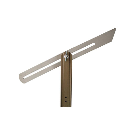 FAUSSE EQUERRE A COULISSE 300 MM, TALON, ALU, LAME INOX, Debrico, magasin de matériaux de construction sur Bruxelles