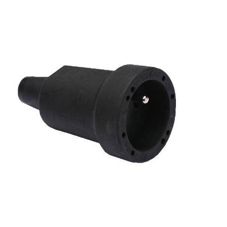 16A BLACK RUBBER FEMALE PLUG