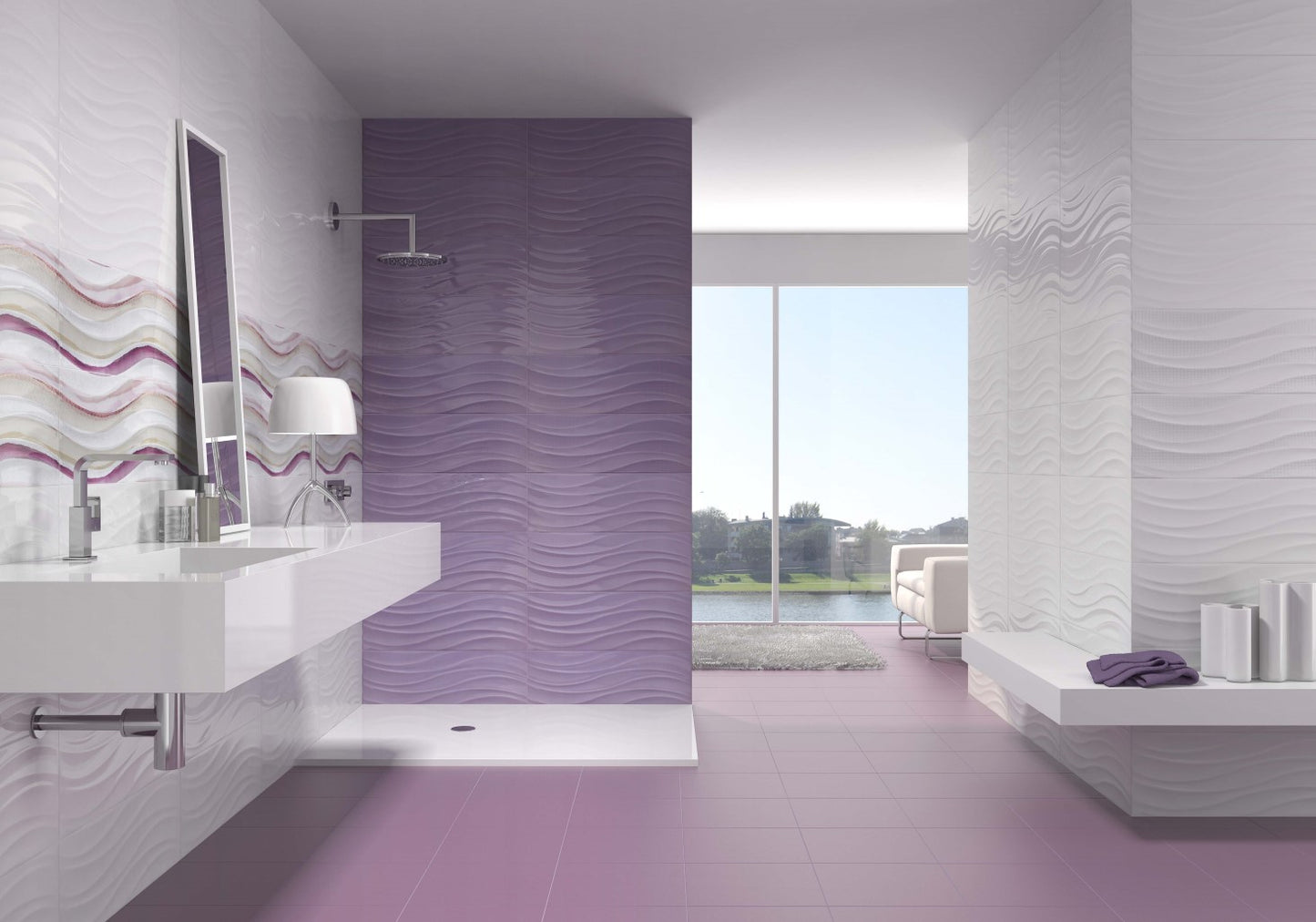 OCEAN LILA 25 x 70 1.40m²/PQ