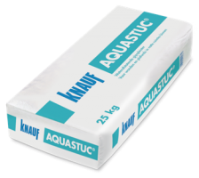 AQUASTUC ENDUIT DE PLÂTRE HYDROFUGE 25KG, KNAUF, Debrico, magasin de matériaux de construction sur Bruxelles et Laeken