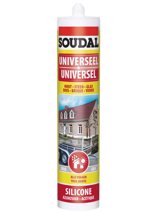 UNIVERSAL SILICONE GRIJS/GREY290ML 