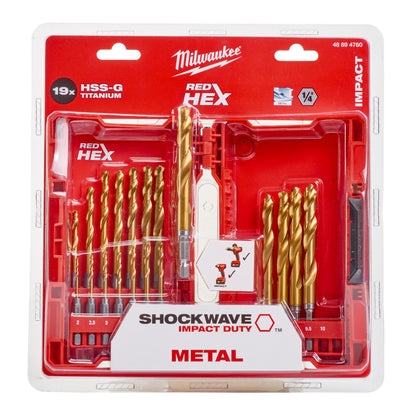 FORET A METAL  SHOCKWAVE   HSS-G TI.  19