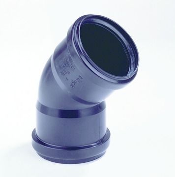 PP COUDE NOIR diam. 125 mm 45° F/F